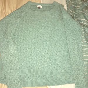 mint colored Old navy sweater